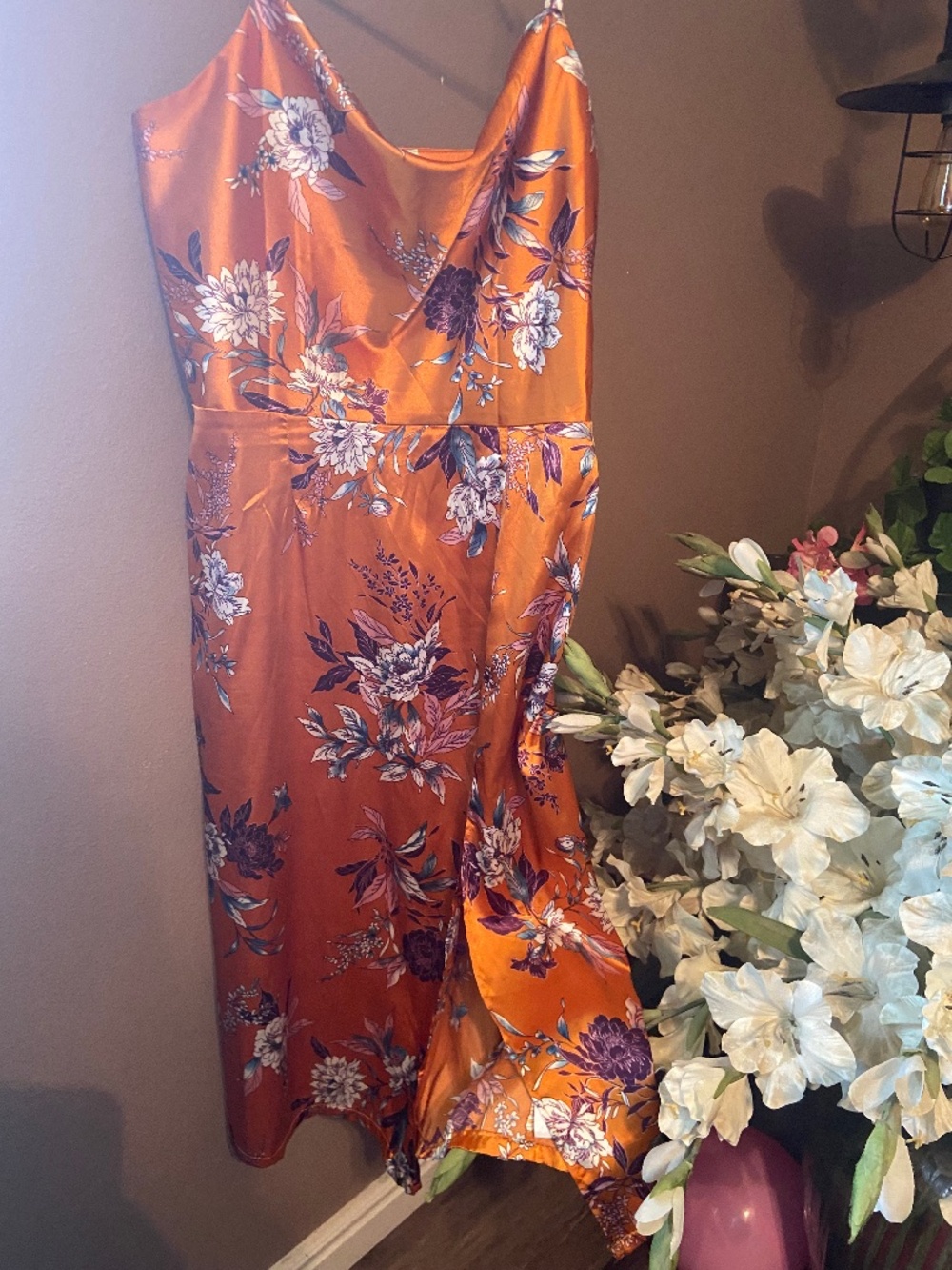 Floral Midi slip dress